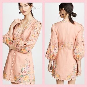 Zimmermann Zinnia Scallop Mini Dress